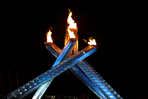 Das heilige Olympische Feuer
